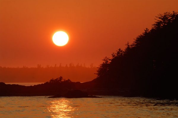 west coast sunset Vancouver Island